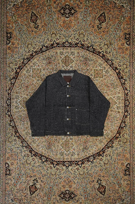 Women's long - length wool blend jackets for a warm and stylish winter lookDENIM JACKET C.1920'S(RAW INDIGO) Women's long - length wool blend jackets for a warm and stylish winter lookDENIM JACKET C.1920'S(RAW INDIGO)
