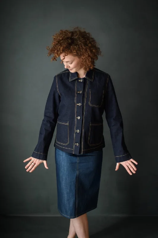 Women's bomber jackets with a holographic finish for a futuristic and eye - catching lookThe Ottoline Jacket Womens Pattern - Merchant & Mills Women's bomber jackets with a holographic finish for a futuristic and eye - catching lookThe Ottoline Jacket Womens Pattern - Merchant & Mills