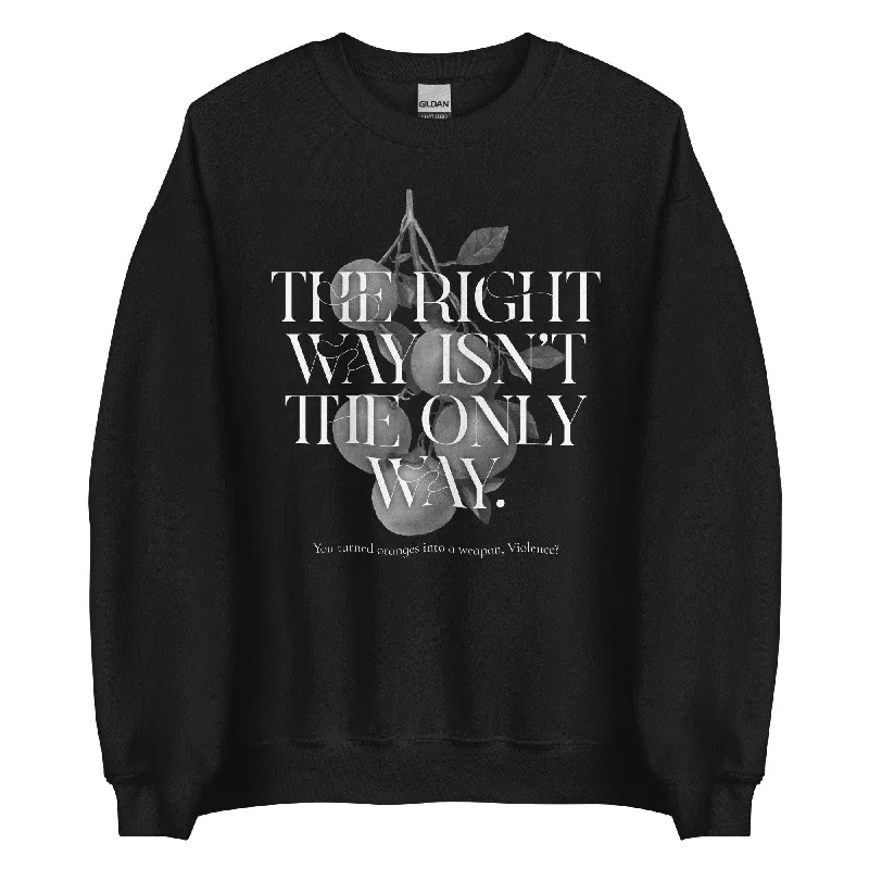 Women's color - block hoodie combining bold hues for a fashion - forward statementThe Right Way Isn't The Only Way Sweatshirt Women's color - block hoodie combining bold hues for a fashion - forward statementThe Right Way Isn't The Only Way Sweatshirt