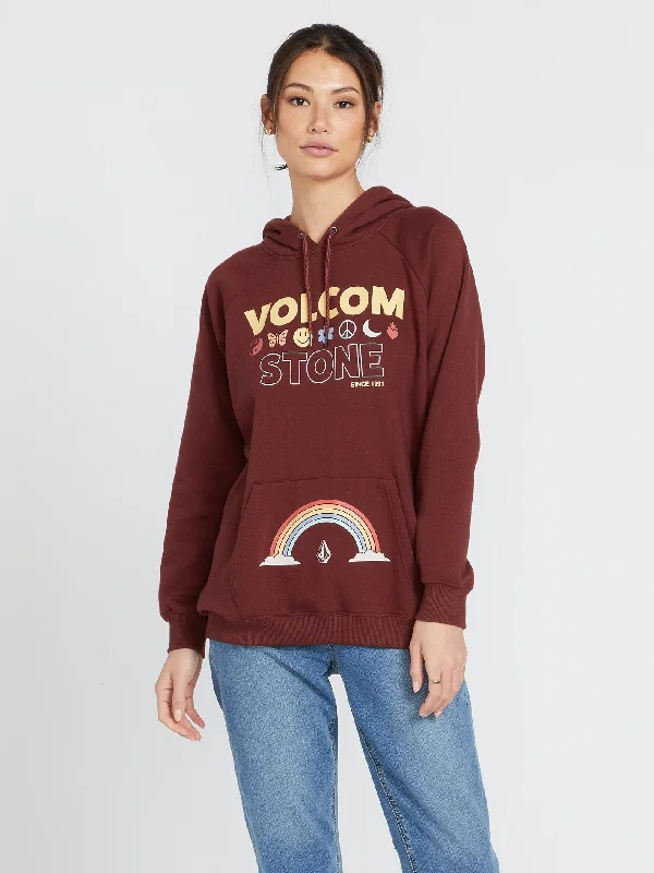 Women's moto jackets with a lace - up front for a unique and stylish touchTruly Stoked Boyfriend Pullover - Cayenne Women's moto jackets with a lace - up front for a unique and stylish touchTruly Stoked Boyfriend Pullover - Cayenne