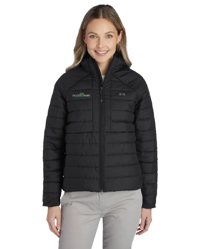 Women's quilted puffer jackets in a cropped silhouette for a modern twistUnder Armour Ladies Storm Insulate Jacket Women's quilted puffer jackets in a cropped silhouette for a modern twistUnder Armour Ladies Storm Insulate Jacket