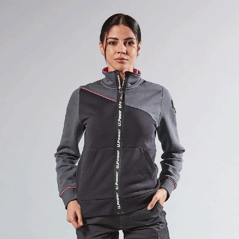 Women's sherpa - lined hoodie for extreme cold weather outdoor activitiesU-POWER URANUS WOMENS SWEATSHIRT WITH ZIP Women's sherpa - lined hoodie for extreme cold weather outdoor activitiesU-POWER URANUS WOMENS SWEATSHIRT WITH ZIP