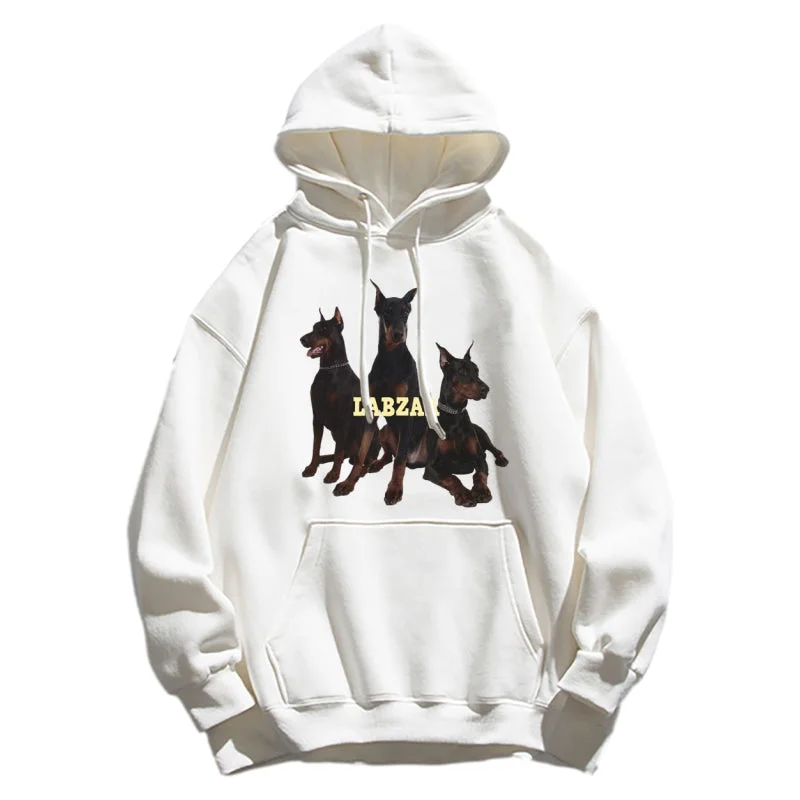 Urban Doberman Dog Graphic Hoodie