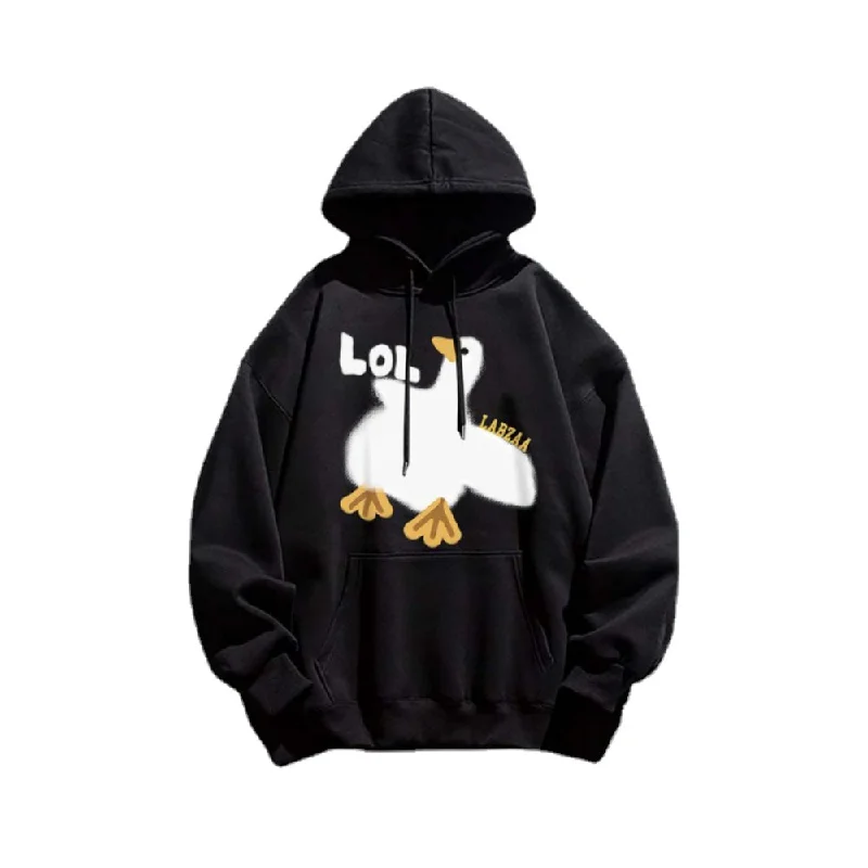 Women's hoodie with a detachable hood for customizable stylingUrban Duck Graphic Cotton Hoodie Women's hoodie with a detachable hood for customizable stylingUrban Duck Graphic Cotton Hoodie