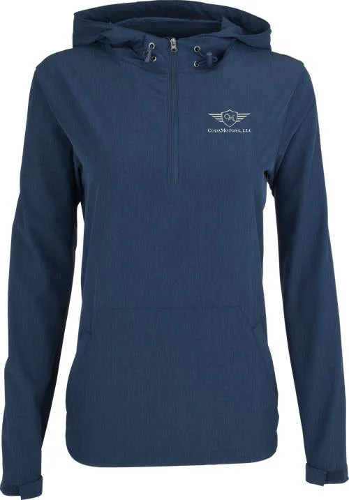 Women's long - line cardigan jackets in a soft knit for a cozy and elegant lookVantage Ladies Pullover Stretch Anorak Women's long - line cardigan jackets in a soft knit for a cozy and elegant lookVantage Ladies Pullover Stretch Anorak