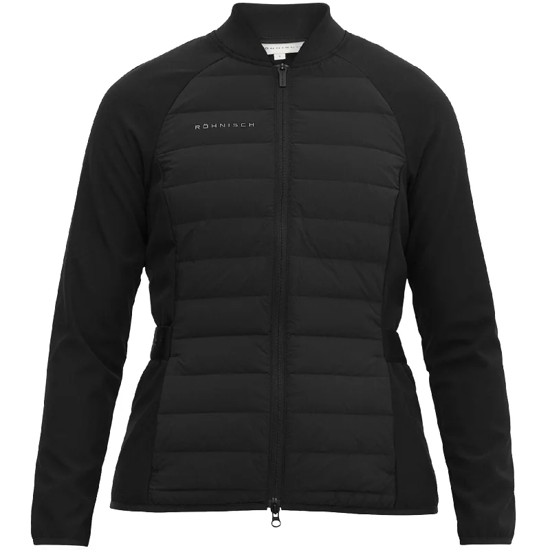 Women's windbreaker jackets with adjustable hoods for windy daysWomens Force Hybrid Jacket Black - AW24 Women's windbreaker jackets with adjustable hoods for windy daysWomens Force Hybrid Jacket Black - AW24