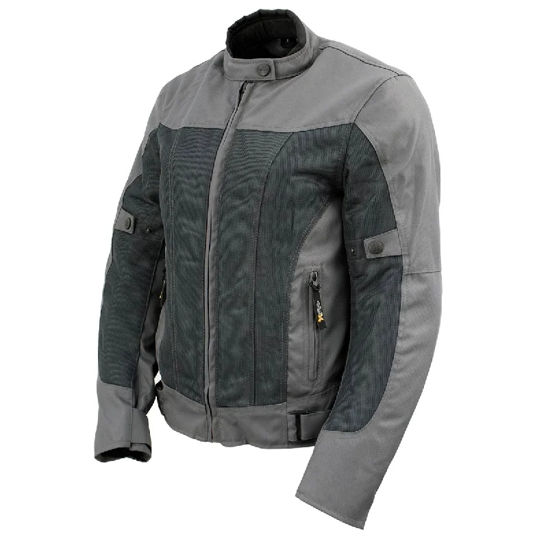 Women's cropped down jackets in bold colors for a sporty and fashionable winter outfitXelement Women's Shade Grey Textile and Mesh Scooter Motorcycle Biker Jacket with X-Armor XS22012 Women's cropped down jackets in bold colors for a sporty and fashionable winter outfitXelement Women's Shade Grey Textile and Mesh Scooter Motorcycle Biker Jacket with X-Armor XS22012