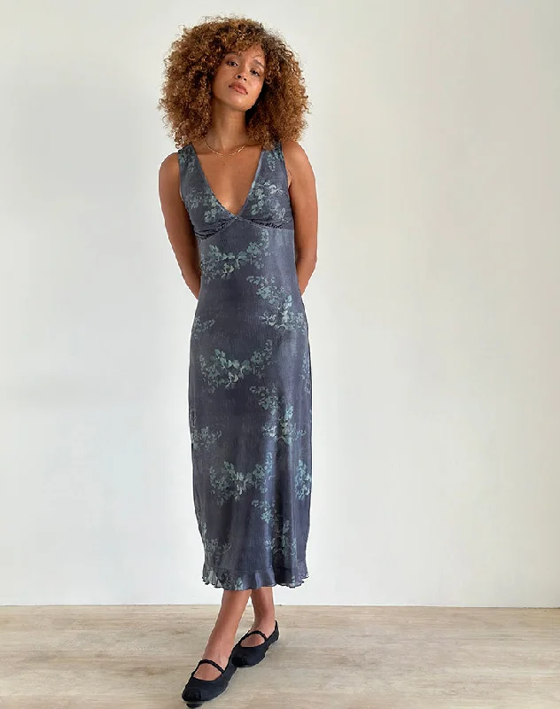 Midi dresses with halter necks for a stylish and comfortable optionGabriela Midi Dress in Faded Botanical Green