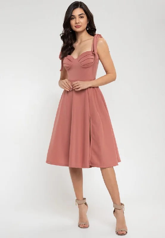 Midi dresses with mesh inserts for a trendy and breathable optionKailani