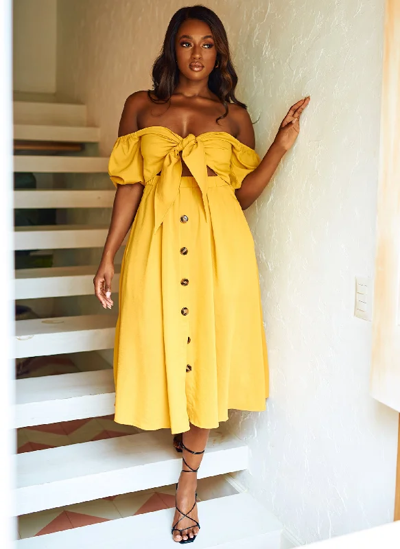 Midi dresses with cold - shoulder cutouts for a trendy styleRose Tie Front Midi A Line Dress Midi dresses with cold - shoulder cutouts for a trendy styleRose Tie Front Midi A Line Dress