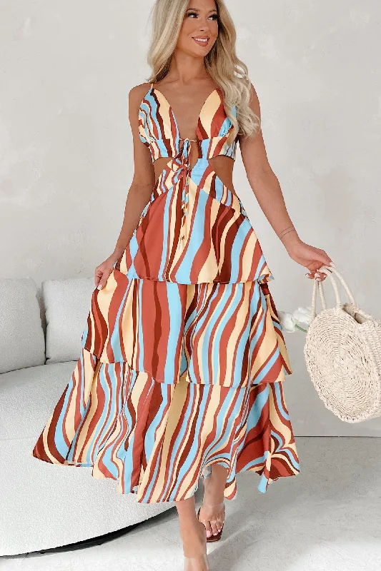 Velvet maxi dresses with long sleeves for winter weddingsBet You See Me Now Cut-Out Striped Tiered Maxi Dress (Multi) Velvet maxi dresses with long sleeves for winter weddingsBet You See Me Now Cut-Out Striped Tiered Maxi Dress (Multi)