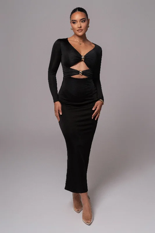 Sheer maxi dresses with lace overlays for a romantic touchBlack Soiree Cutout Maxi Dress Sheer maxi dresses with lace overlays for a romantic touchBlack Soiree Cutout Maxi Dress