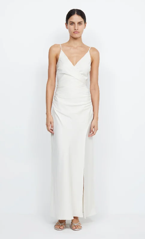 Maxi dresses with a V - neckline for a flattering and elongating shapeETERNITY V MAXI DRESS - CREAM Maxi dresses with a V - neckline for a flattering and elongating shapeETERNITY V MAXI DRESS - CREAM