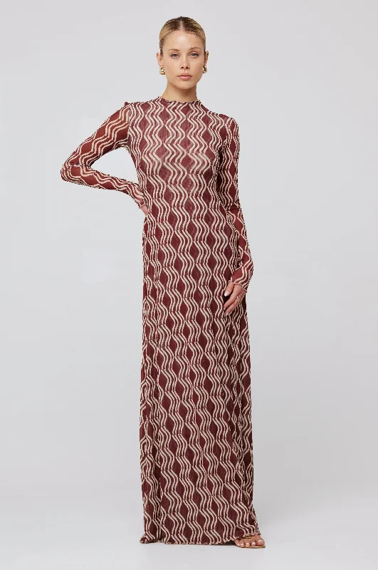 Animal print maxi dresses for a statement - making outfitLyon Dress in Coco