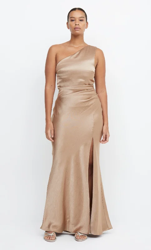 Maxi dresses with balloon sleeves for a vintage - inspired styleTHE DREAMER ASYM DRESS - GOLDEN Maxi dresses with balloon sleeves for a vintage - inspired styleTHE DREAMER ASYM DRESS - GOLDEN