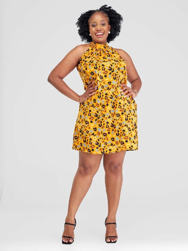 Mini dresses with beaded embellishments for a fancy eventLizola Bella Shift Dress - Mustard Mini dresses with beaded embellishments for a fancy eventLizola Bella Shift Dress - Mustard