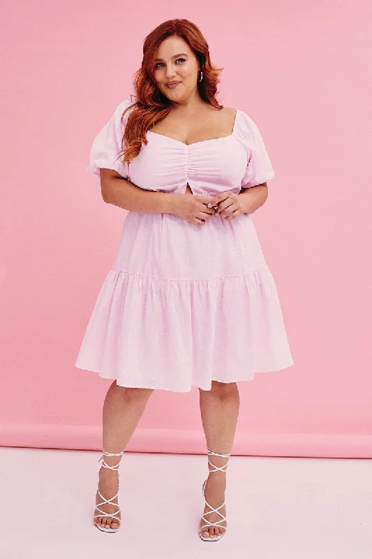 Mini dresses with halter necks for a stylish choicePink Mini Dress Short Sleeve Keyhole Cotton Mini dresses with halter necks for a stylish choicePink Mini Dress Short Sleeve Keyhole Cotton