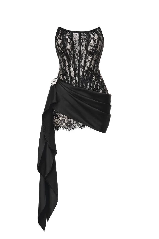Mini dresses with empire waists for a flattering fitTessa Strapless Scoop Neck Mesh Sequin Mini Dress Mini dresses with empire waists for a flattering fitTessa Strapless Scoop Neck Mesh Sequin Mini Dress