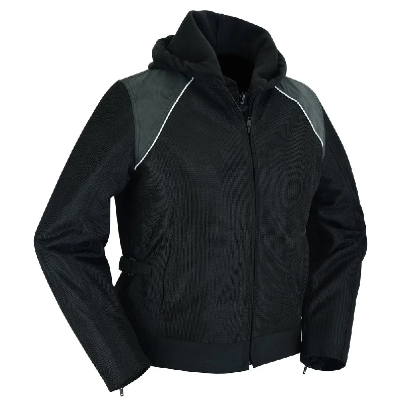 Women's cropped down jackets in bold colors for a sporty and fashionable winter outfitDS867 Women's Mesh 3-in-1 Riding Jacket (Black/Black Tone Reflective) Women's cropped down jackets in bold colors for a sporty and fashionable winter outfitDS867 Women's Mesh 3-in-1 Riding Jacket (Black/Black Tone Reflective)