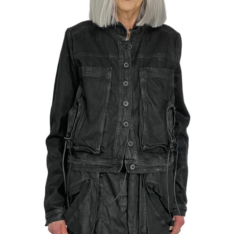 Women's pea coats in a plus - size fit for a flattering and warm winter coatCOATED DENIM JEAN JACKET Women's pea coats in a plus - size fit for a flattering and warm winter coatCOATED DENIM JEAN JACKET