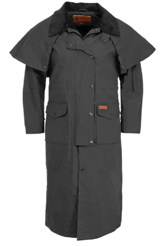 Women's long - sleeve wool coats in a houndstooth pattern for a classic charmWomen's Outback Trading Matilda Duster #2046 Women's long - sleeve wool coats in a houndstooth pattern for a classic charmWomen's Outback Trading Matilda Duster #2046