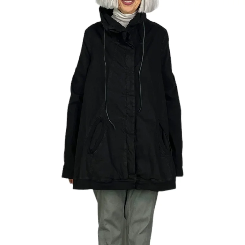 Women's long - length wool blend jackets for a warm and stylish winter lookSTRETCH TWILL A-LINE JACKET Women's long - length wool blend jackets for a warm and stylish winter lookSTRETCH TWILL A-LINE JACKET