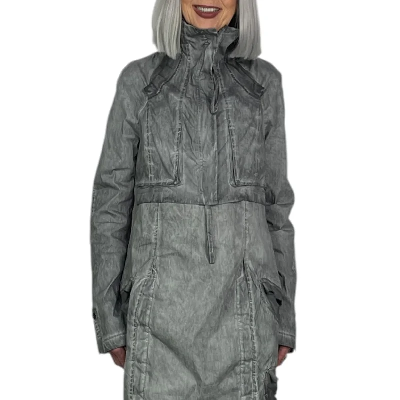 Women's cropped leather jackets with silver zippers for a punk - inspired outfitTWILL CROP JACKET Women's cropped leather jackets with silver zippers for a punk - inspired outfitTWILL CROP JACKET