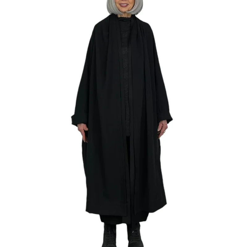 Women's pea coats with brass buttons for a nautical - inspired styleKIMONO COAT