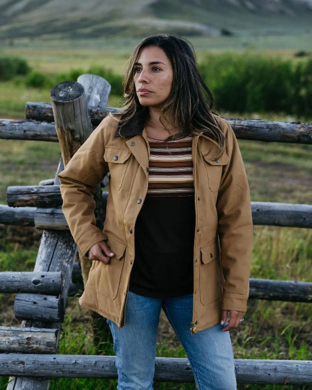 Quilted down women's coats with removable hoods for outdoor activitiesWomen's Outback Trading Canvas Gidley Jacket #29862 Quilted down women's coats with removable hoods for outdoor activitiesWomen's Outback Trading Canvas Gidley Jacket #29862