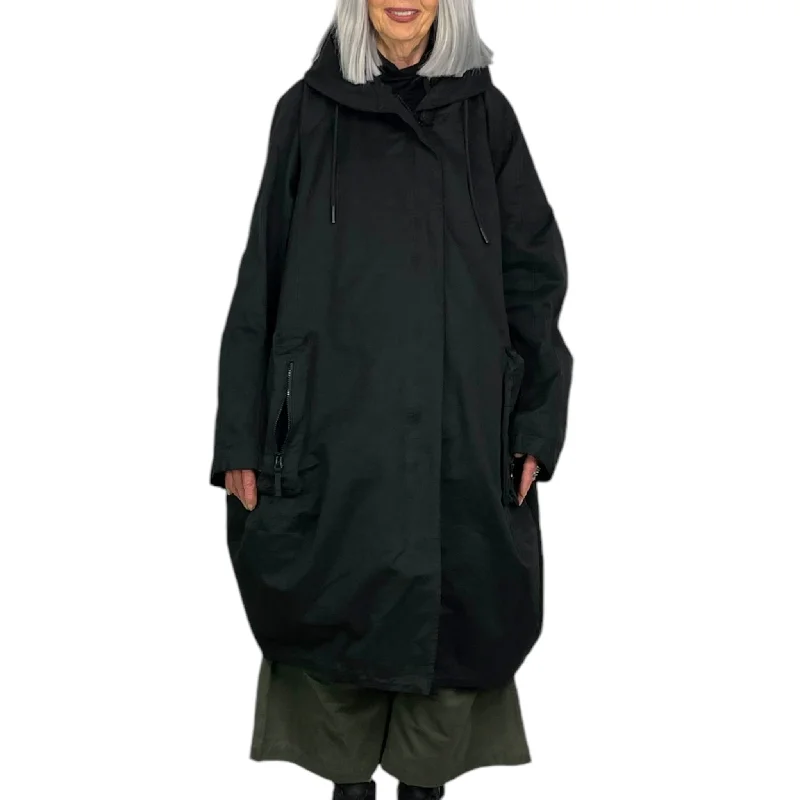 Women's reversible down coats with two - tone designs for versatile stylingHOODED COAT W/QUILTED VEST Women's reversible down coats with two - tone designs for versatile stylingHOODED COAT W/QUILTED VEST