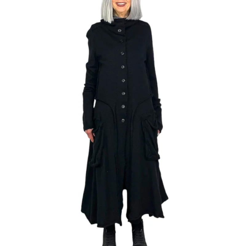 Belted women's cashmere coats in soft pastels for a luxurious feelBOILED WOOL COAT