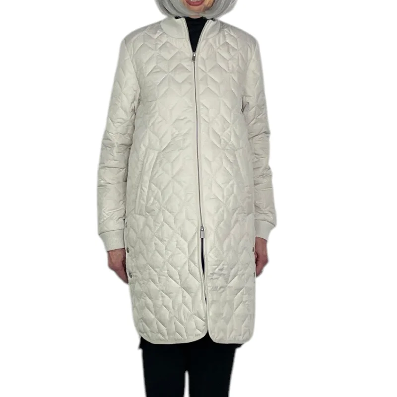 Women's waterproof parka coats with multiple pockets for practicalityQUILTED PADDED COAT