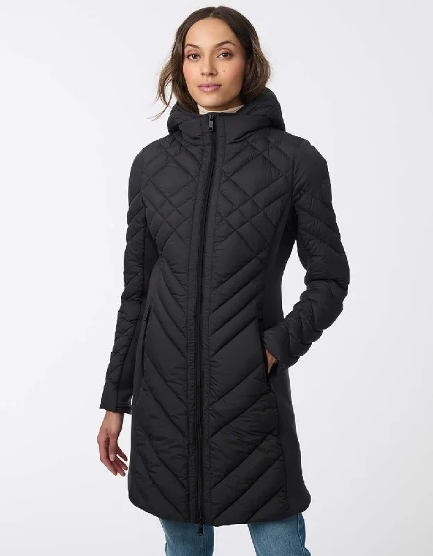 Quilted down women's coats with removable hoods for outdoor activitiesActive Double Puffer Walker II Quilted down women's coats with removable hoods for outdoor activitiesActive Double Puffer Walker II