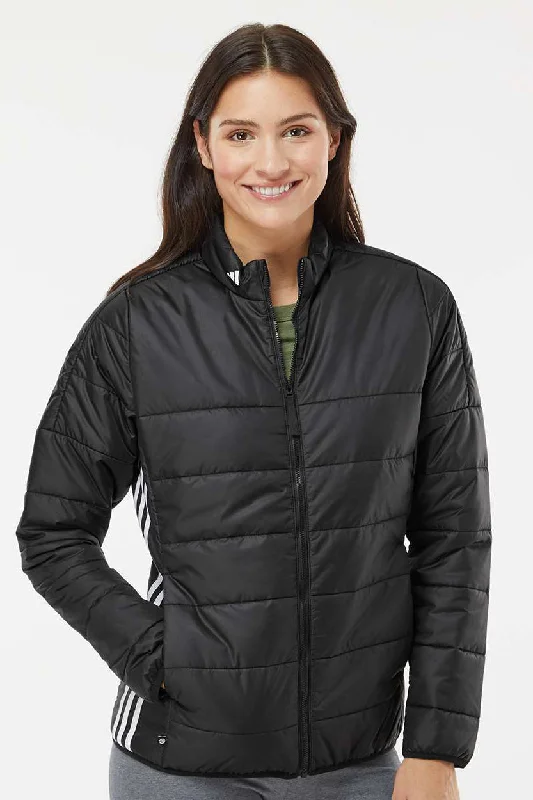 Women's moto jackets with a lace - up front for a unique and stylish touchAdidas Womens Full Zip Puffer Jacket - Black Women's moto jackets with a lace - up front for a unique and stylish touchAdidas Womens Full Zip Puffer Jacket - Black