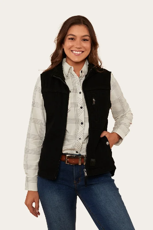 Women's denim jackets with distressed details for a casual and edgy lookAlbion Womens Vest - Black Women's denim jackets with distressed details for a casual and edgy lookAlbion Womens Vest - Black