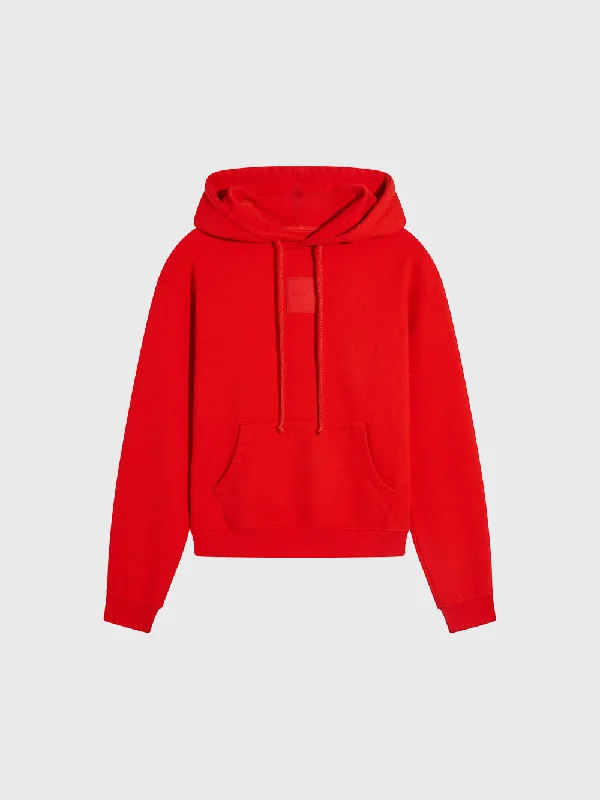 Women's waterproof rain jackets in bright yellow for high - visibility outdoor activitiesBARRY'S CHERRY RED PATCH HOODIE Women's waterproof rain jackets in bright yellow for high - visibility outdoor activitiesBARRY'S CHERRY RED PATCH HOODIE