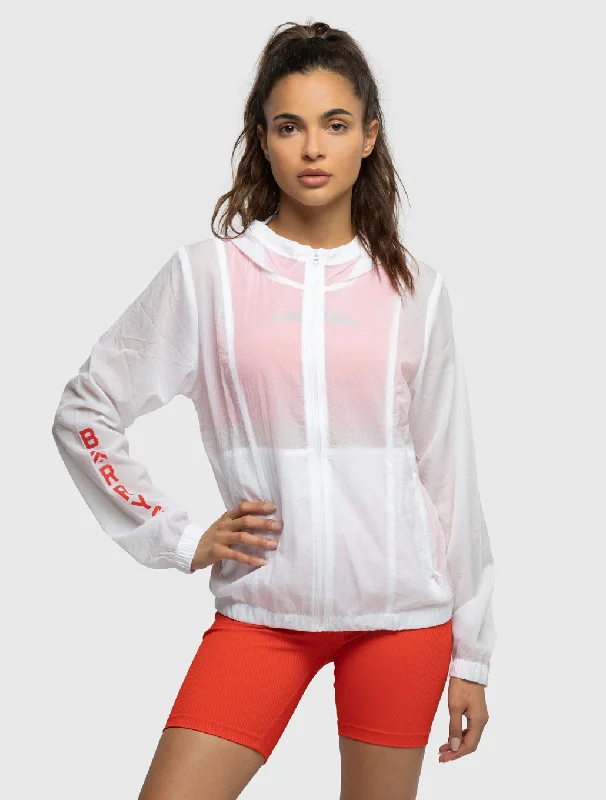 Women's military - style jackets with epaulets for a tough and fashionable appearanceBARRY'S WHITE/ CHERRY RED CLOUD JACKET Women's military - style jackets with epaulets for a tough and fashionable appearanceBARRY'S WHITE/ CHERRY RED CLOUD JACKET