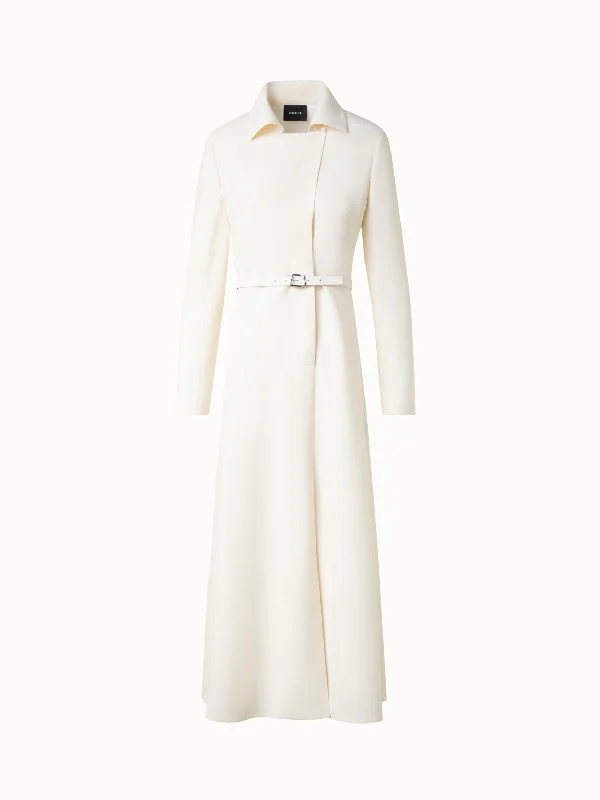 Women's long - length wool blend jackets for a warm and stylish winter lookBelted Midi Dress in Wool Double-Face Women's long - length wool blend jackets for a warm and stylish winter lookBelted Midi Dress in Wool Double-Face