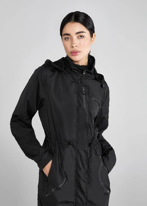 Women's double - breasted tweed jackets in classic colors for a sophisticated office lookBlack Lightweight Rain Jacket Women's double - breasted tweed jackets in classic colors for a sophisticated office lookBlack Lightweight Rain Jacket