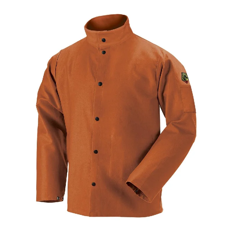 Women's trench coats with a removable belt for customizable stylingBlack Stallion TruGuard 200 FR Cotton Welding Jacket, Brown - FB2-30C Women's trench coats with a removable belt for customizable stylingBlack Stallion TruGuard 200 FR Cotton Welding Jacket, Brown - FB2-30C