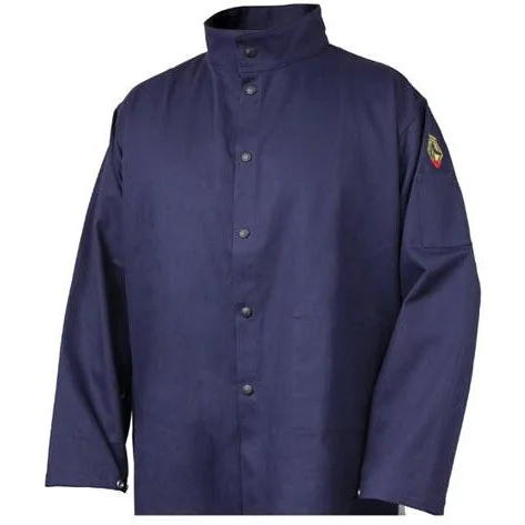 Women's bomber jackets with floral embroidery for a feminine and unique designBlack Stallion Stretch-Back FR Cotton Welding Jacket - JF1625-NG