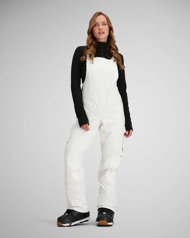Women's long - line cardigan jackets in a soft knit for a cozy and elegant lookBliss Bib Pant | White 23 Women's long - line cardigan jackets in a soft knit for a cozy and elegant lookBliss Bib Pant | White 23