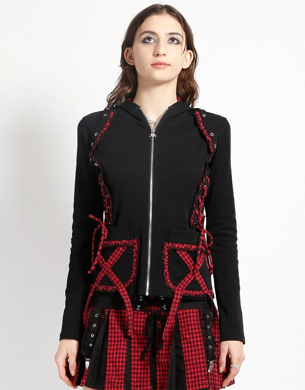 Women's trench coats with a removable belt for customizable stylingBO PEEP HOODY RED Women's trench coats with a removable belt for customizable stylingBO PEEP HOODY RED