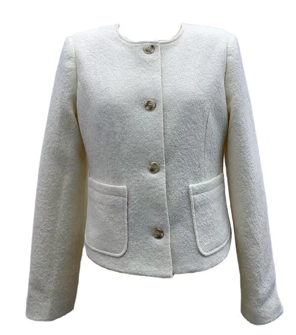 Women's bomber jackets with floral embroidery for a feminine and unique designBoiled Wool Jacket Women's bomber jackets with floral embroidery for a feminine and unique designBoiled Wool Jacket