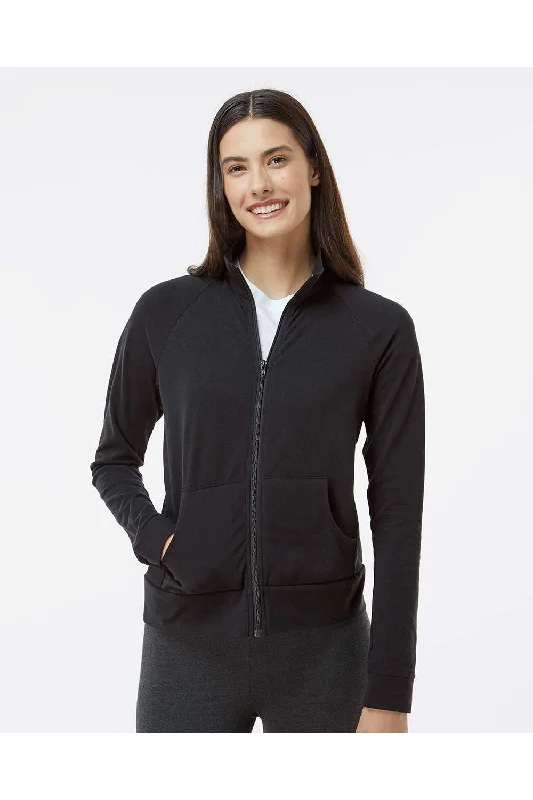 Women's faux fur - trimmed denim jackets for a trendy and cozy styleBoxercraft Womens Full Zip Practice Jacket - Black Women's faux fur - trimmed denim jackets for a trendy and cozy styleBoxercraft Womens Full Zip Practice Jacket - Black