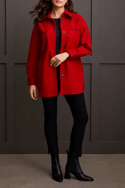 Women's pea coats in a plus - size fit for a flattering and warm winter coatButton Front Cot with Blanket Stitch Women's pea coats in a plus - size fit for a flattering and warm winter coatButton Front Cot with Blanket Stitch