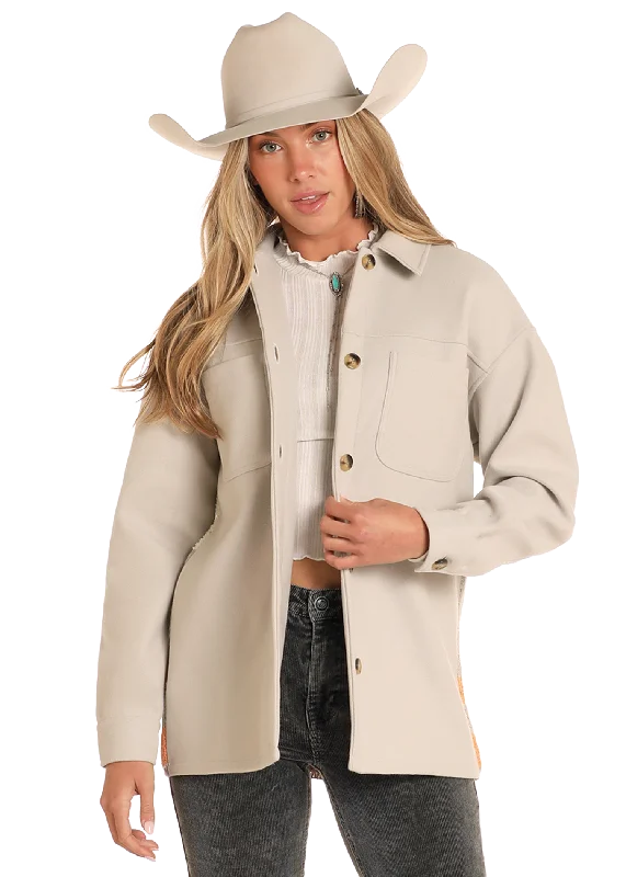 Women's longline double - breasted camel coats for a sophisticated lookWomen's Rock & Roll Cowgirl Shirt Jacket #BWB2C04494 Women's longline double - breasted camel coats for a sophisticated lookWomen's Rock & Roll Cowgirl Shirt Jacket #BWB2C04494