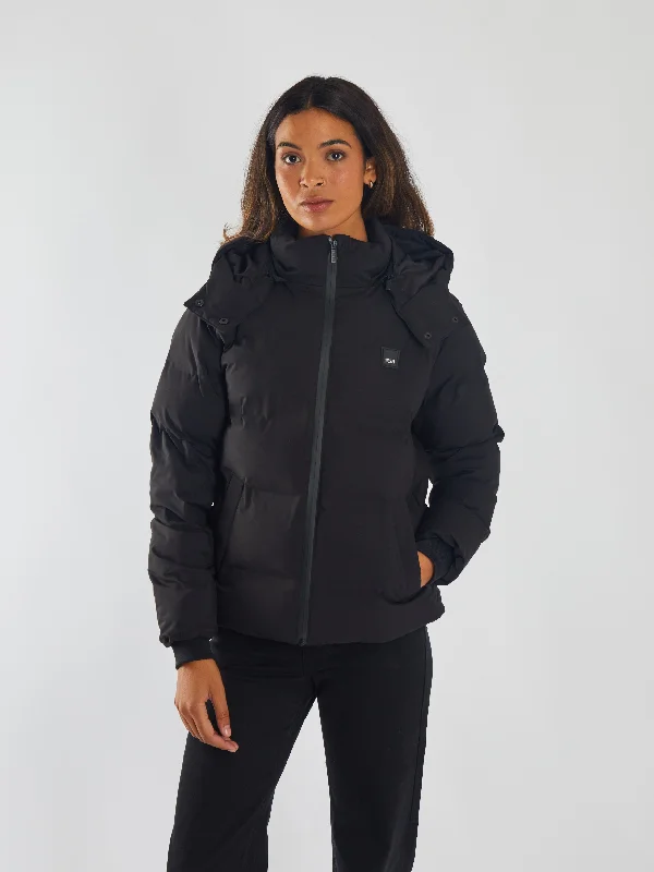 Women's longline double - breasted camel coats for a sophisticated lookAline Jacket Jet Black Women's longline double - breasted camel coats for a sophisticated lookAline Jacket Jet Black