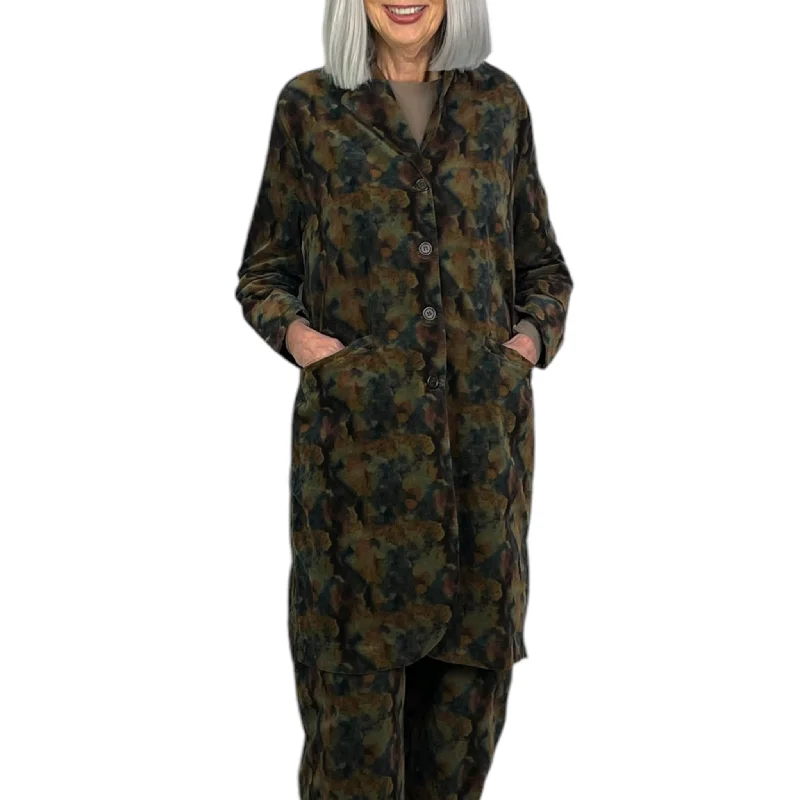 Women's bomber jackets with a holographic finish for a futuristic and eye - catching lookFLORAL CANNOLO LONG JACKET Women's bomber jackets with a holographic finish for a futuristic and eye - catching lookFLORAL CANNOLO LONG JACKET