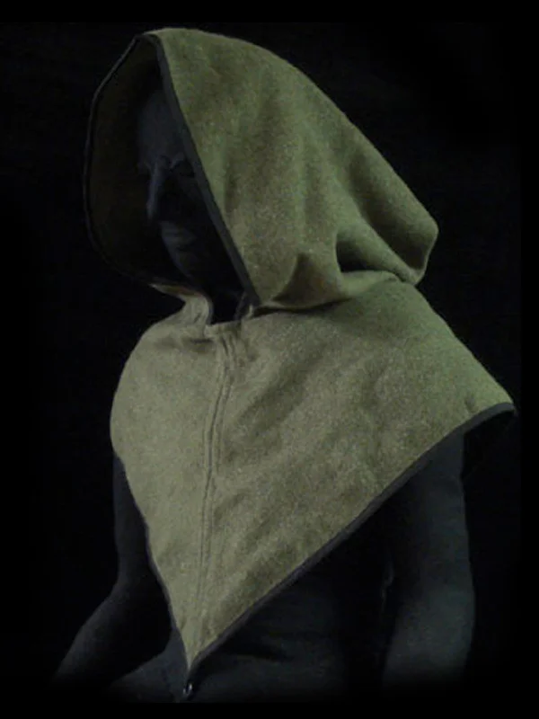 Long women's mac coats in a lightweight fabric for spring showersCapuchin Hood